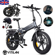 VITILAN V3 2.0 20*4" 1000W Folding Electric Bike 48V 13AH Fat tyre E-Mountain Bike