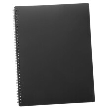 Waterproof Music Sheet Folder Binder with Clear Sleeves for Piano Scores and Band, Elegant Black Design