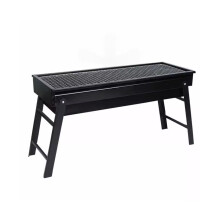 Portable Folding Charcoal Grill for Camping BBQ, Durable Metal Build, Easy Clean and Quick Setup