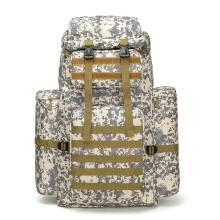 100L Military Tactical Backpack for Men, Waterproof Camping Hiking Pack with Camo4 Design and Adjustable Straps