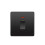 UK Black Wall Socket with USB TypeC 18W Smart Fast Charging, 13A Double Plug Power Outlet 220V 1