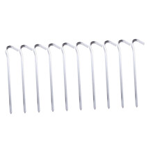 10Pcs Heavy Duty Steel Tent Stakes Waterproof Question Mark Shape Camping Tent Pegs for Hiking and Fishing