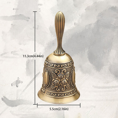 Meiiso Hand Bell with Floral Pattern 1 Piece 2