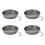 Stainless Steel Dinnerware Set 4 Pack, Stackable Rust Resistant Plates and Bowls for Kitchen and Camping 3