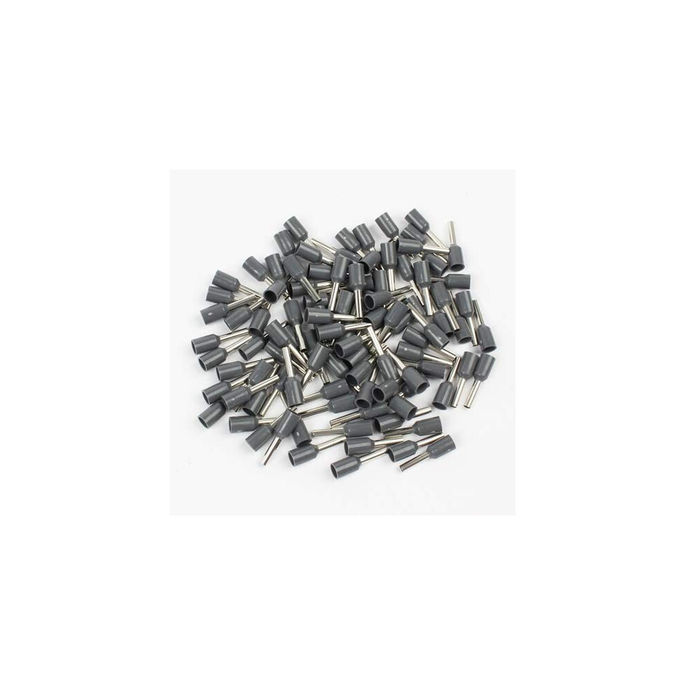 E0508 Insulated Ferrule Terminals 100Pcs Grey Wire End Crimp Connectors For 0.5Mm2 Cable 9351714731362