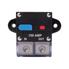 150A Manual Reset Circuit Breaker Waterproof Fuse Holder for Car Audio Marine 12V‑48V DC Reliable Protection