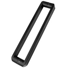 Black Stainless Steel Sliding Door Handle, Modern DualSided Barn Door Pull for Interior Exterior, 31.5cm