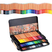 120 Colored Pencils Set for Adults Artists, Smooth Blending Soft Core, Roll Up Case for Drawing