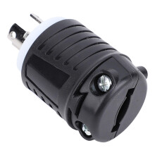 NEMA L515P Locking Plug 15A 125V Generator Adapter Plug for RV Campground with Secure Durable Fit