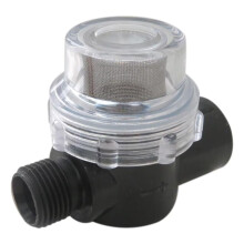 RV Water Pump Strainer 1/2 Inch Stainless Steel Inline Filter for Camper Marine Boat with Transparent Easy Inspection