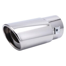 Universal Stainless Steel Exhaust Tip 1.5'2.25' Inlet Silver Rear Muffler Tip for Car Accessory