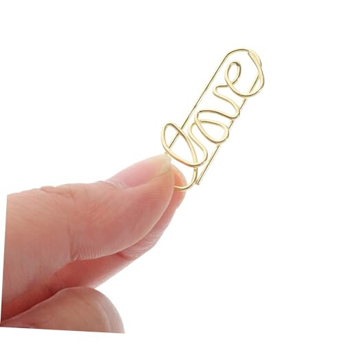 50pcs Small Metal Paper Clips for Office Documents Cute Decorative Durable Set 1