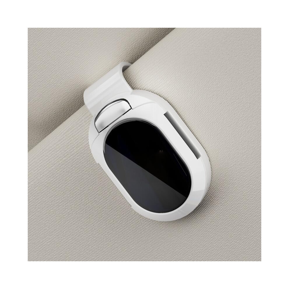 Car Sunglasses Holder For Sun Visor, Onehanded Operation, Antislip Grip, 1 Pack White 9351714732161