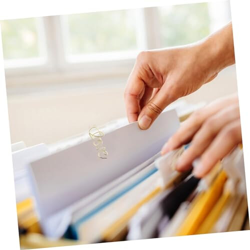 50pcs Small Metal Paper Clips for Office Documents Cute Decorative Durable Set 2