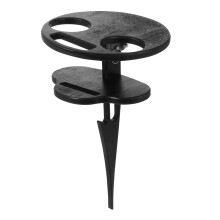 Portable Folding Wine Table for Camping, Beach and Patio – Compact Round Outdoor Design