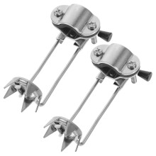 2Pcs Trekking Pole Crampons for Snow and Ice with Enhanced Winter Traction and Quick Clip Attachment