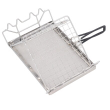 Stainless Steel Camp Stove Toaster Rack, Foldable Bread Toaster for Outdoor Camping