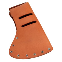 Leather Hatchet Sheath for Camping and Hiking, Durable Cattlehide Axe Head Cover with Reliable Blade Protection