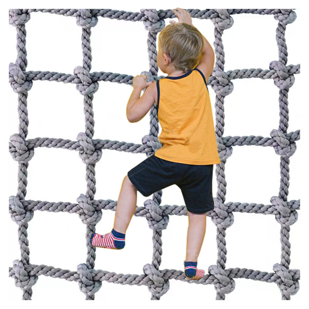 Climbing Cargo Net 200x200cm for Playground and Treehouse, Durable Outdoor Adventure Safety Net with Wide Area Coverage