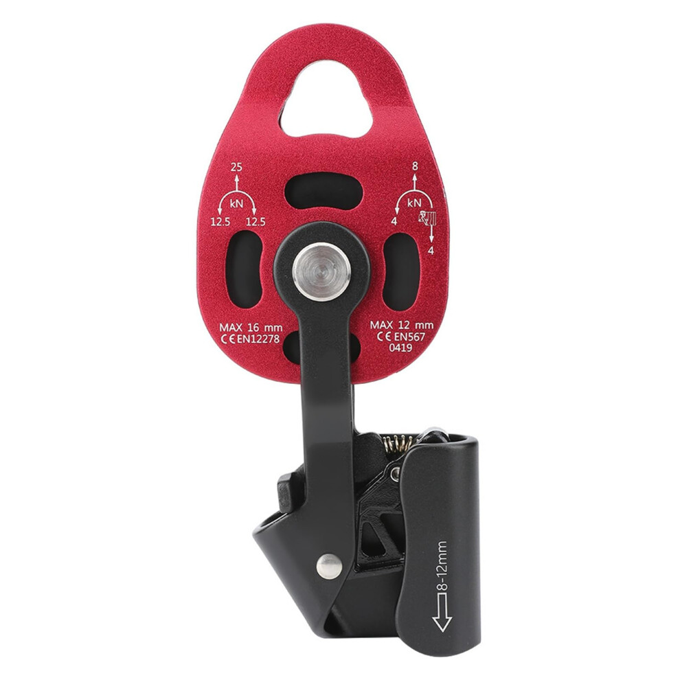 Climbing Pulley 7075 Aluminum Single Rope Pulley Block For Hoisting Rescue Mountaineering Caving 9045646509327
