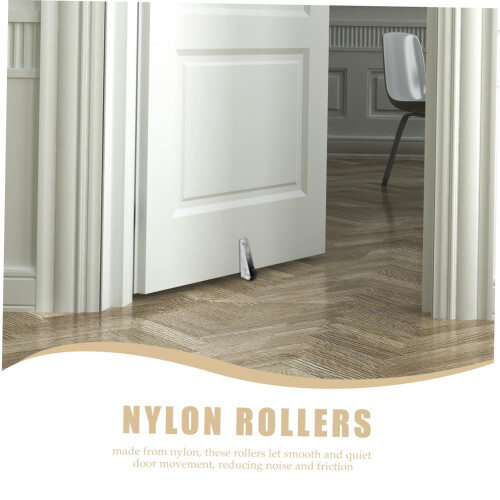 5pcs Sliding Door Rollers Heavy Duty Nylon Quiet Bottom Wheels AntiFalling Durable Design 2