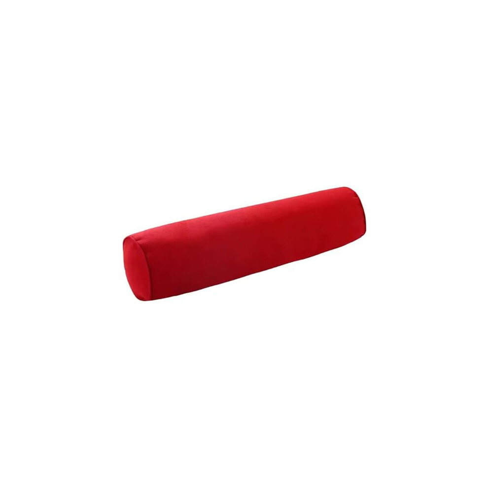 Red Cervical Neck Roll Pillow 15X40cm Â Ergonomic Bolster Pillow For Neck Support With Removable Washable Cover