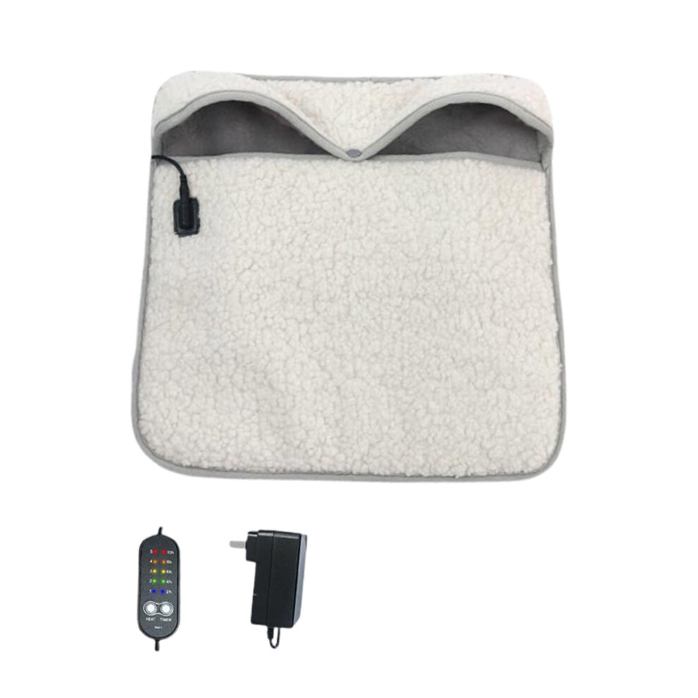 Luckky Electric Heated Foot Warmer Double-Sided Fast Heating 5 Temp &