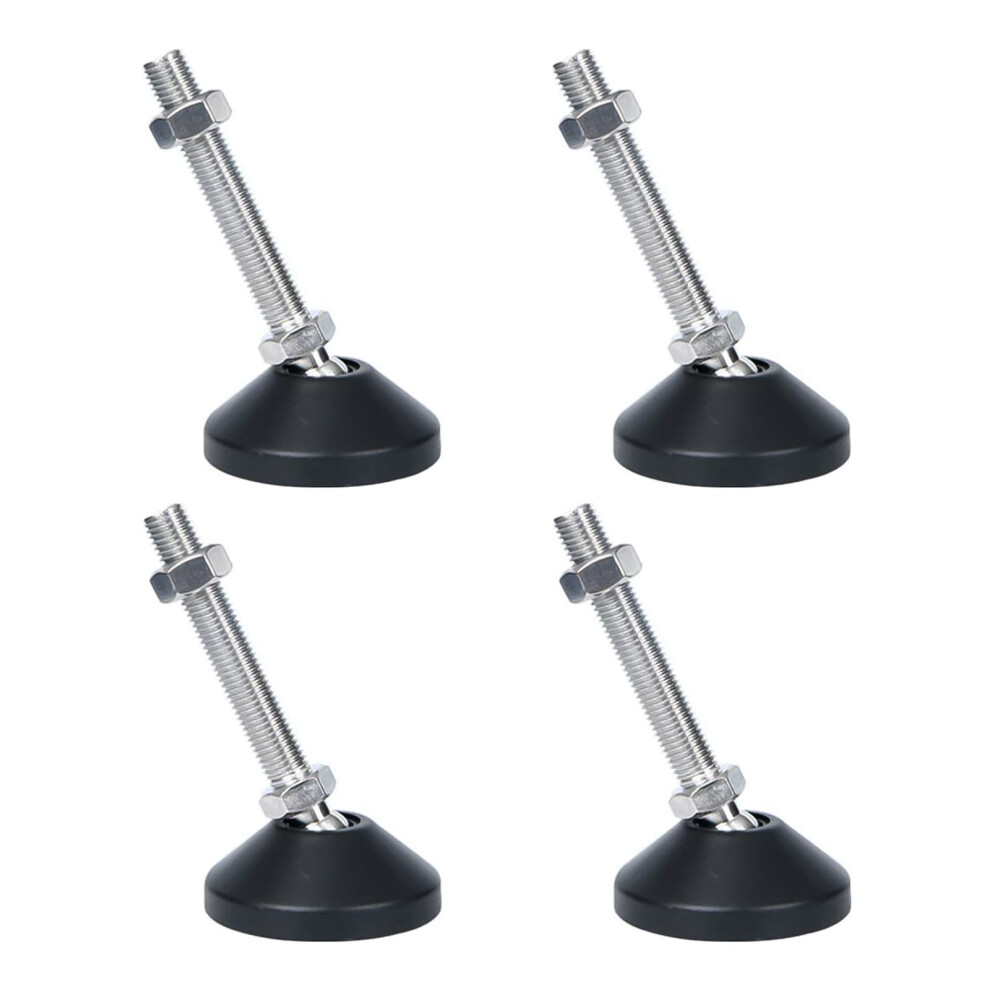 4Pcs M14 Adjustable Leveling Feet D80x150 Heavy Duty Furniture Levelers With Anti Skid Base For Workbench 9045646509532