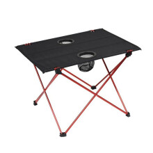 Portable Folding Camping Table Aluminum Picnic Table with Adjustable Height for Outdoor Use
