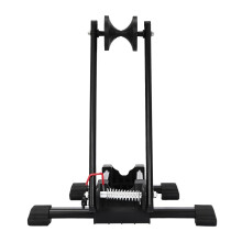 Bike Floor Stand with Secure Tire Grip, Foldable Heavy Duty Bicycle Parking Rack for Home Garage