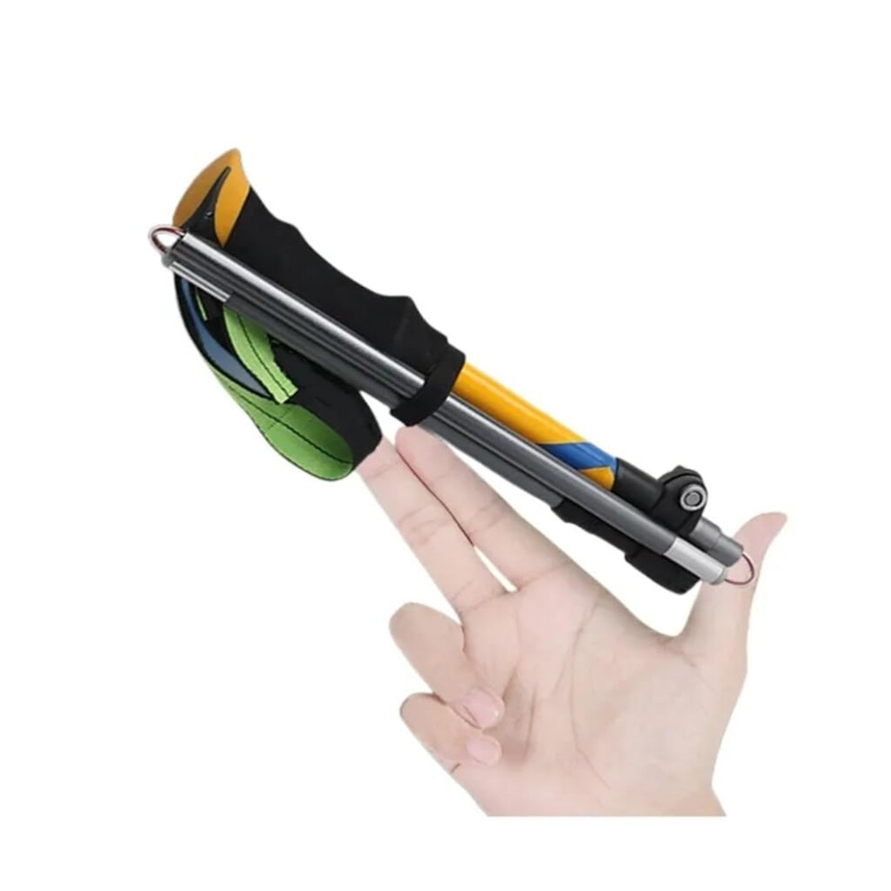 Adjustable Walking Cane for Seniors with NonSlip Base, Lightweight Aluminum Hiking Stick for Outdoor Use