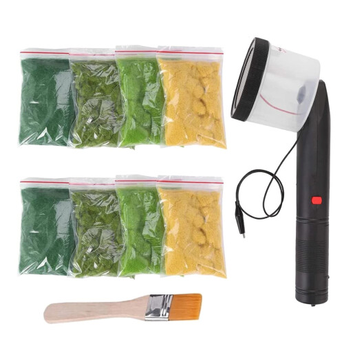 Mini Static Grass Applicator with Precise Flocking Control and AntiSlip Handle for DIY Model Scenery