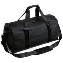 Wkao Men's Weekender Duffel Bag 19.3in, Lightweight WaterResistant Travel Bag with Trolley Sleeve