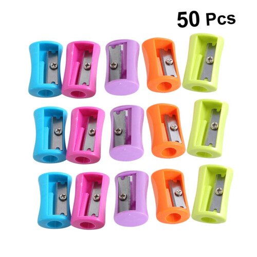 2 Sets Manual Pencil Sharpener for Kids Cute Mini Hand Crank Sharpener for Classroom Use 1