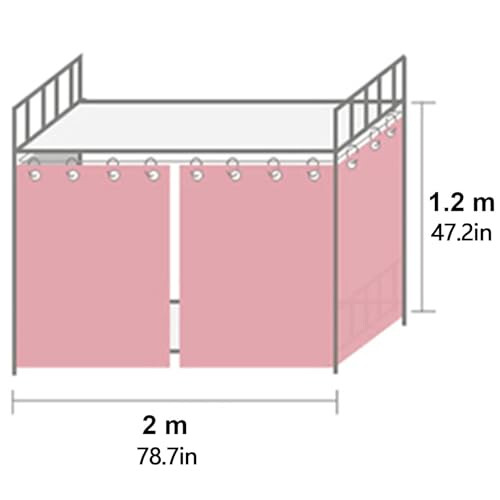 Breathable Bed Tent Curtain for Dorm Bunk Bed, Private Sleeping Space Canopy for Single Loft 1