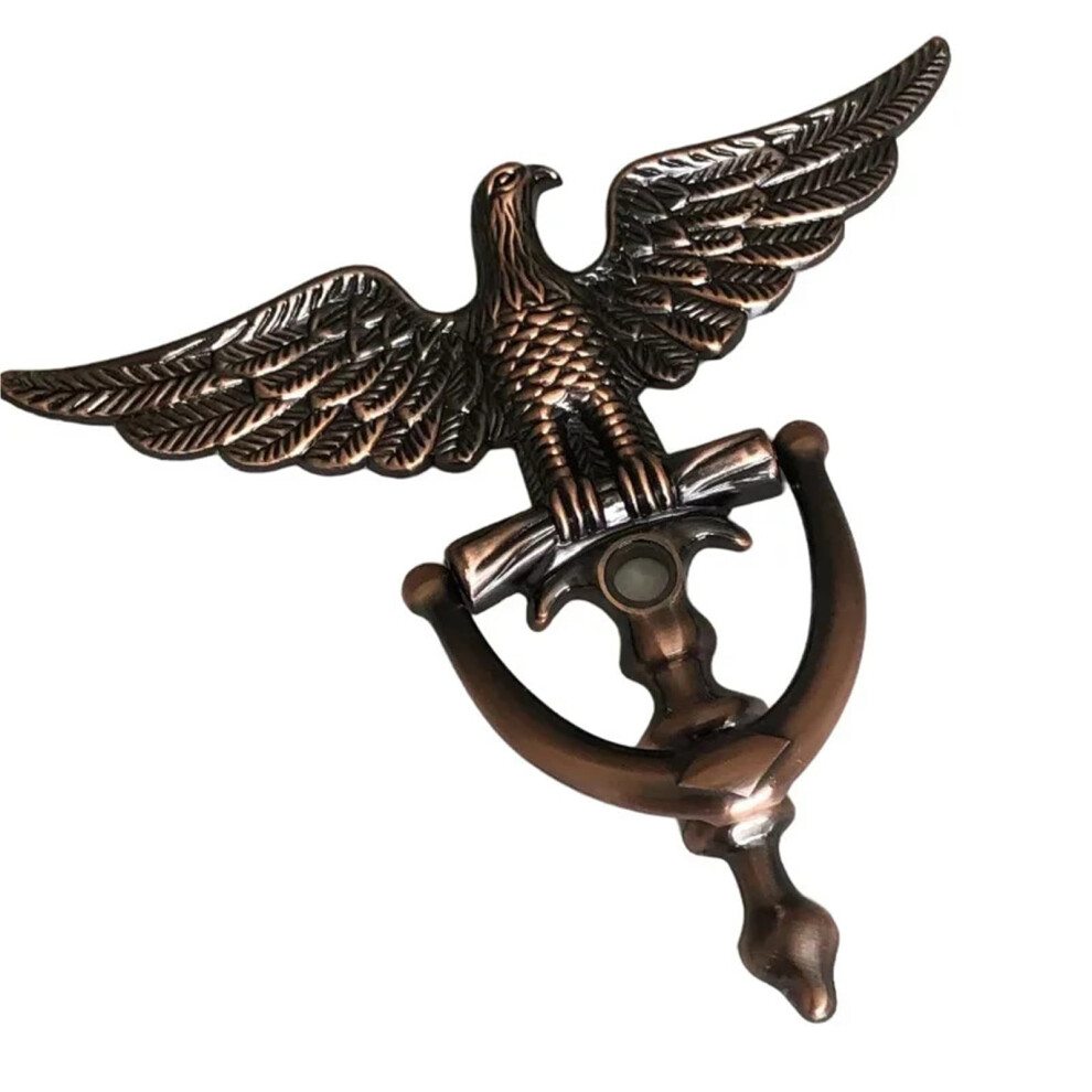 Red Bronze Eagle Head Door Knocker Zinc Alloy Antique European Style Home Decor Hardware 9045646510217
