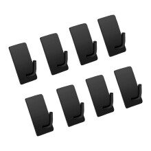Stainless Steel Adhesive Hangers for Bathroom Kitchen-Black