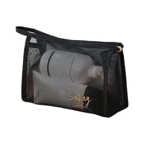 Travel Ready Clear Makeup Organizers Square Mesh-Triangle style