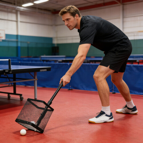 Professional Grade Table Tennis Ball Collector Net Extendable 1