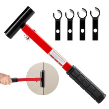 4 in 1 Door Hinge Adjustment Tool Kit, Heavy Duty Hinge Gap Adjusting Wrench with Ergonomic Rubber Grip
