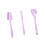 3Pcs Silicone Baking Spratula Set Heat Resistant Kitchen-Purple 1