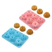 Heat Resistant Silicone Cookie Mold Nonstick-Pink and blue