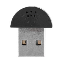 USB Microphone with Noise Reduction, 360 Omnidirectional Pickup, Plug and Play for PC Laptop Black
