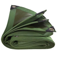 2x4m Waterproof Heavy Duty Canvas Tarpaulin Cover, Tear Resistant Rainproof Tarp with Aluminum Grommets for Outdoor Roof Patio