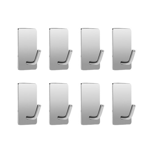 High Capacity Adhesive Holders for Bathroom Kitchen-Silver