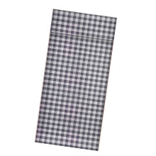 Adhesive Plaids Pattern Door Curtain Dust Protection Home-grey