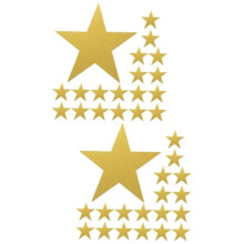 40pcs Glitter Foil Bulletin Board Cutouts for Classroom Decoration, Kindergarten DIY Wall Decor