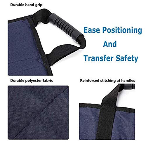 Patient Transfer Pad for Bedridden Seniors, Durable Polyester Sheet with Stable Support Design 2
