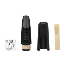 Clarinet Mouthpiece Kit with Ligature and Cap, Durable Wear‑Resistant Design for Professional Use