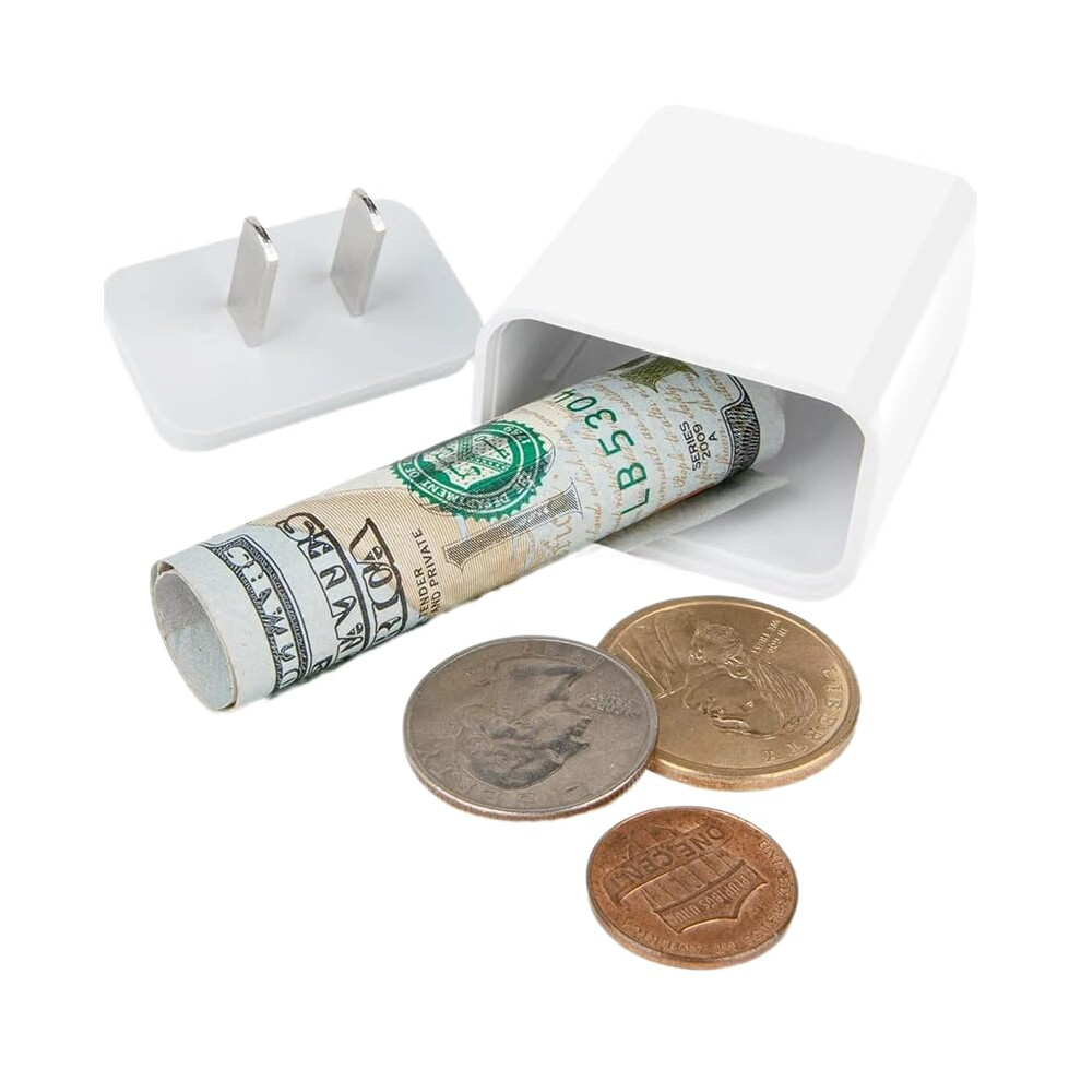 Fake Charger Hidden Safe With Realistic Design, Secret Compartment Storage Box For Home Use 9351714720410